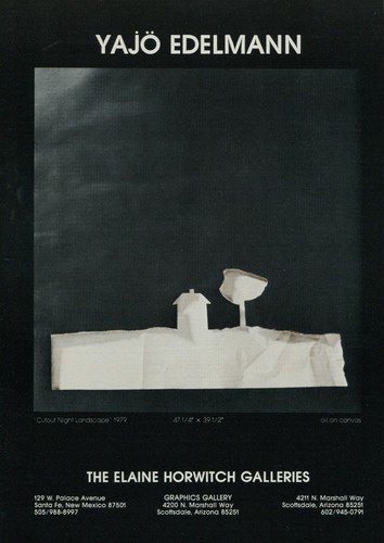 Yajo Edelmann Cutout Night Landscape 1980 Art Ad Advert Advertisement