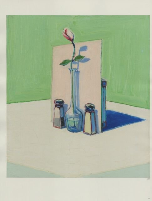 Wayne Thiebaud Flower in Vase Art Ad Advertisement