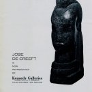 1969 Sculptor Jose de Creeft Vintage 1969 Art Ad Advert Advertisement
