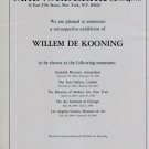 1969 Willem de Kooning Vintage 1969 Retrospective Art Exhibition Ad Advert 1969 Willem de Kooning Vintage 1969 Retrospective Art Exhibition Ad Advert