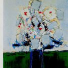 Nicolas de Stael Fleurs dans un Vase Bleu Art Ad Advertisement