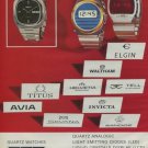 SGT Societe Des Garde-Temps SA Vintage 1975 Swiss Ad Suisse Advert Horlogerie
