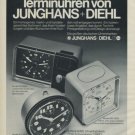 1975 Junghans Clock Company Diehl Clock Company Vintage 1975 Swiss Ad Suisse Advert