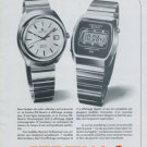 Certina Watch Company DS-Quartz Chronolympic Vintage 1977 Swiss Ad Suisse Advert