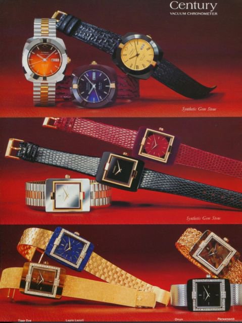 Century Watch Company Switzerland Vintage 1977 Swiss Ad Suisse Advert Horology