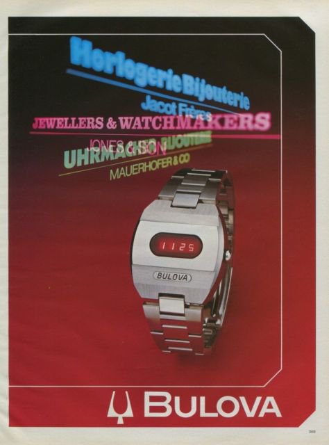 Bulova Watch Company Vintage 1975 Swiss Ad Suise Advert Horlogerie Horology