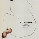 1981 R. C. Gorman Kali 1981 Art Ad Advert Advertisement RC Gorman