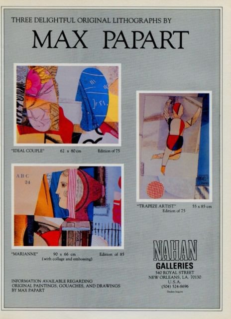 Max Papart Ideal Couple Trapeze Artist Marianne Vintage 1981 Art Ad Advertisement