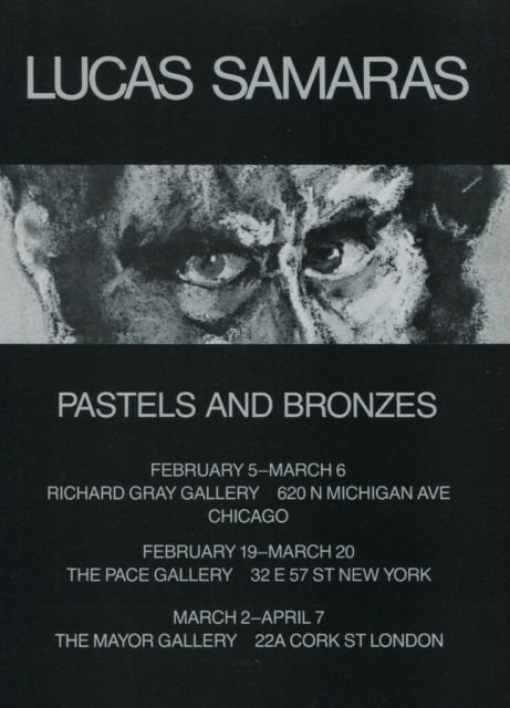Lucas Samaras Pastels and Bronzes 1982 Art Exhibition Ad Advert Richard Gray Gallery Pace Gallery