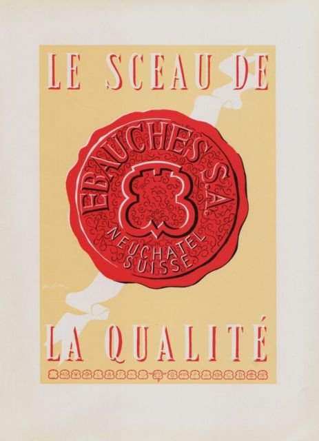Ebauches S.A. Company Neuchatel Switzerland 1957 Swiss Ad Horology Suisse Advert