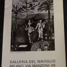 Franco Gentilini Adamo ed Eva Vintage 1972 Art Ad