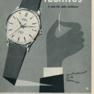 1958 Technos Watch Company Vintage 1958 Swiss Ad Suisse Advert Gunzinger Brothers Switzerland