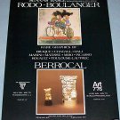 1976 Graciela Rodo-Boulanger Miguel Berrocal 1976 Art Ad Advertisement