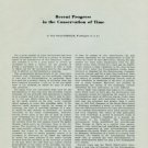 1950 Recent Progress in the Conservation of Time by Paul Sollenberger 1950 Swiss Magazine Article 1950 Recent Progress in the Conservation of Time by Paul Sollenberger 1950 Swiss Magazine Article