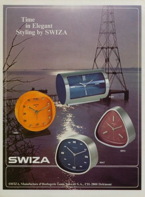 1971 Swiza Clock Company Louis Schwab SA 1971 Swiss Ad Suisse Advert Horlogerie