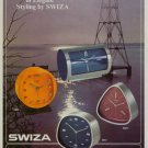 1971 Swiza Clock Company Louis Schwab SA 1971 Swiss Ad Suisse Advert Horlogerie