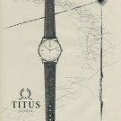 Titus Watch Company Switzerland Vintage 1967 Swiss Ad Suisse Advert Horology
