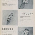 1959 Sicura Watch Company Grenchen Switzerland Vintage 1959 Swiss Ad Suisse Advert