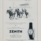 1956 Zenith Watch Company Switzerland 1956 Swiss Ad Suisse Advert Horlogerie Horology