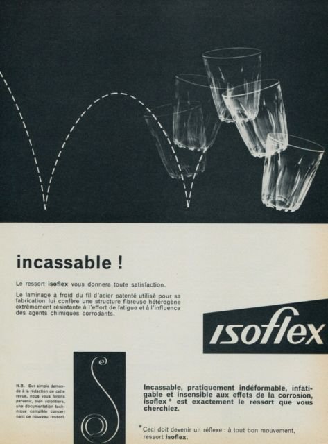 1958 Isoflex Company Vintage 1958 Swiss Ad Suisse Advert Horology Horlogerie