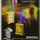 Swiza Clock Company Switzerland 1971 Swiss Ad Suisse Advert Horlogerie Horology