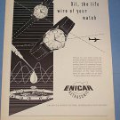 1955 Enicar Watch Company Lengnau Biel Switzerland 1955 Swiss Ad Suisse Advert