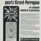 1972 Girard-Perregaux Watch Company Quartz Vintage 1972 Swiss Ad Suisse Advert