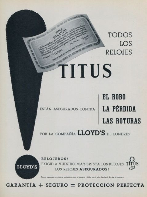 1956 Titus Watch Company Switzerland Vintage 1956 Swiss Ad Suisse Advert Horlogerie Horology