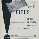 1956 Titus Watch Company Switzerland Vintage 1956 Swiss Ad Suisse Advert Horlogerie Horology