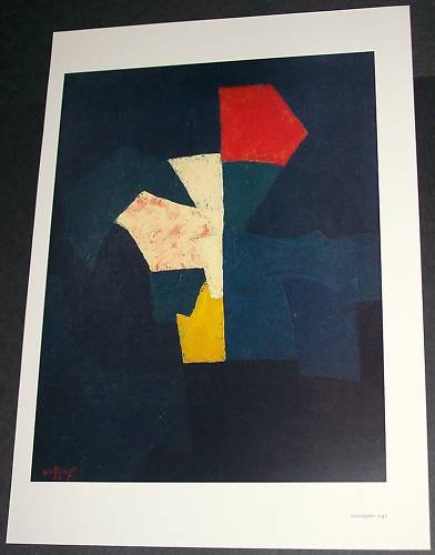 Serge Poliakoff Composition en Vert-Eau Art Ad Advertisement