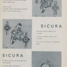 Sicura Watch Company Switzerland 1959 Swiss Ad Suisse Advert Horology Horlogerie
