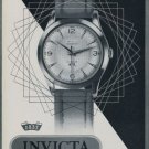 1956 Invicta Watch Company Switzerland Vintage 1956 Swiss Ad Suisse Advert Horlogerie Horology