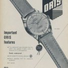 1959 Oris Watch Company Holstein Switzerland 1959 Swiss Ad Suisse Advert Horology