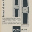 1958 Doxa Watch Company Switzerland 1958 Swiss Ad Suisse Advert Horlogerie Horology