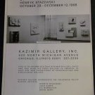 Henryk Stazewski Vintage 1968 Art Exhibition Ad Advertisement Kazimir Gallery, Chicago Henryk Stazewski Vintage 1968 Art Exhibition Ad Advertisement Kazimir Gallery, Chicago