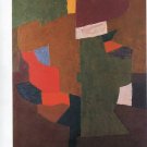 Serge Poliakoff Composition Abstraite (1953) Art Ad Advertisement