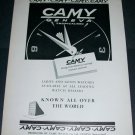 Camy Watch Company 1956 Swiss Ad Geneva Switzerland Geneve Suisse Advert