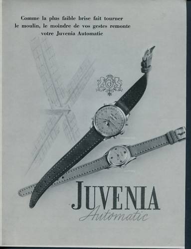 1950 Juvenia Watch Company Switzerland 1950 Swiss Ad ...