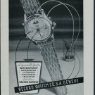 1950 Record Watch Company Geneva Switzerland Vintage 1950 Swiss Ad Suisse Advert Geneve