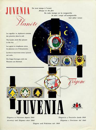 1956 Juvenia Watch Company La Chaux-de-Fonds Switzerland ...