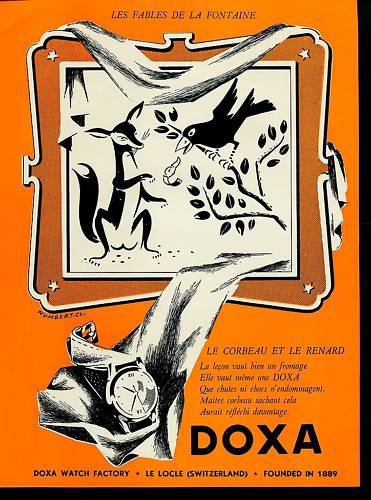 1950 Doxa Watch Company Switzerland Vintage 1950 Swiss Ad Suisse Advert Horlogerie