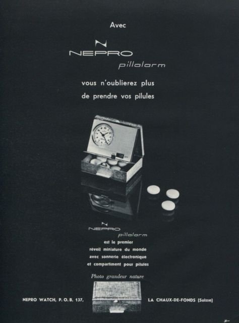 1970 Nepro Watch Company Switzerland Vintage 1970 Swiss Ad Suisse Advert Horlogerie