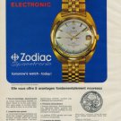 1968 Zodiac Watch Company Zodiac Spacetronic Advert Vintage 1968 Swiss Ad Suisse Advert Switzerland