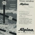 Alpina Watch Company Bienne Switzerland 1968 Swiss Ad Suisse Advert Horology