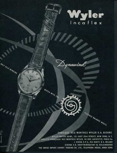 1957 Wyler Watch Company Switzerland Vintage 1957 Swiss Ad B Suisse Advert Horlogerie