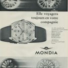 1968 Mondia Watch Company Switzerland Vintage 1968 Swiss Ad Suisse Advert Horology Horlogerie