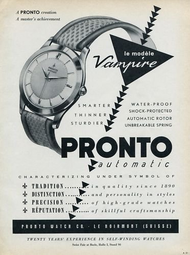 Sold at Auction: Pronto Verdal - Men's watch - Manual winding - Ca. 1960.