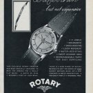 1955 Rotary Watch Company Switzerland Vintage 1955 Swiss Ad Suisse Advert Horology