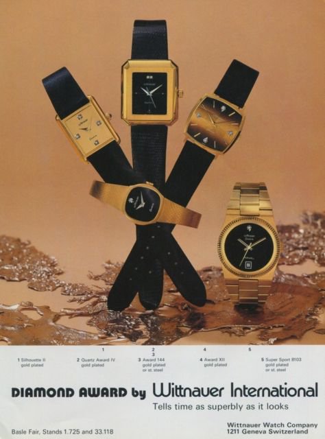 Wittnauer Watch Company Switzerland Vintage 1977 Swiss Ad Suisse Advert Horology