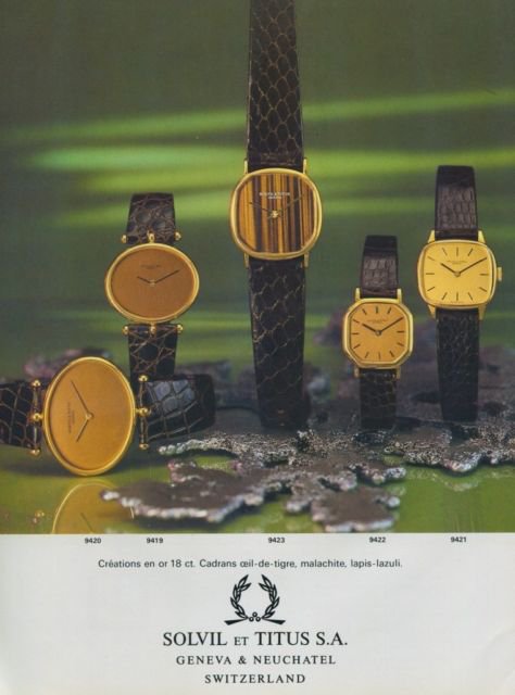 1977 Solvil & Titus Watch Company Solvil et Titus 1977 Swiss Ad Suisse Advert Horology
